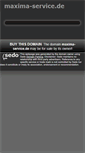 Mobile Screenshot of maxima-service.de